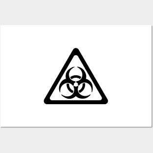 Biohazard Symbol Warning Sign - Triangular Posters and Art